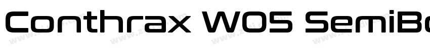Conthrax W05 SemiBol字体转换